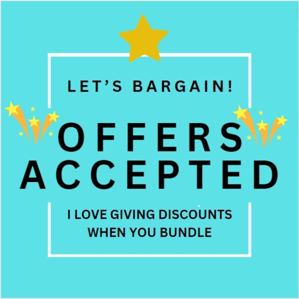 LET'S BARGAIN! See somethings you like? Let me know and make an offer :0)